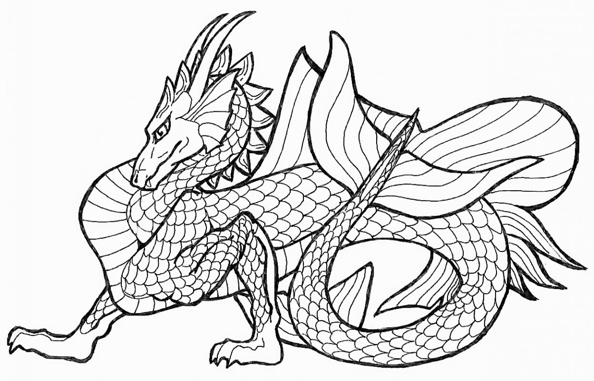 Dragon Adult Coloring Book
 Free Printable Chinese Dragon Coloring Pages For Kids