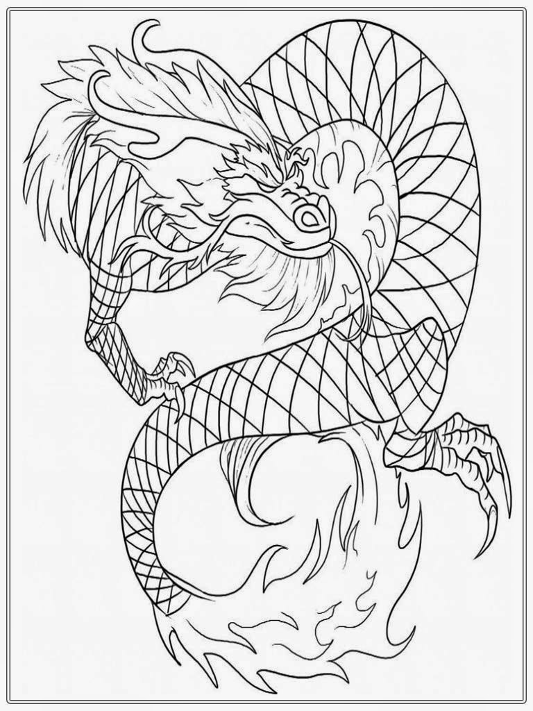 Dragon Adult Coloring Book
 Chinese Dragon Adult Coloring Pages