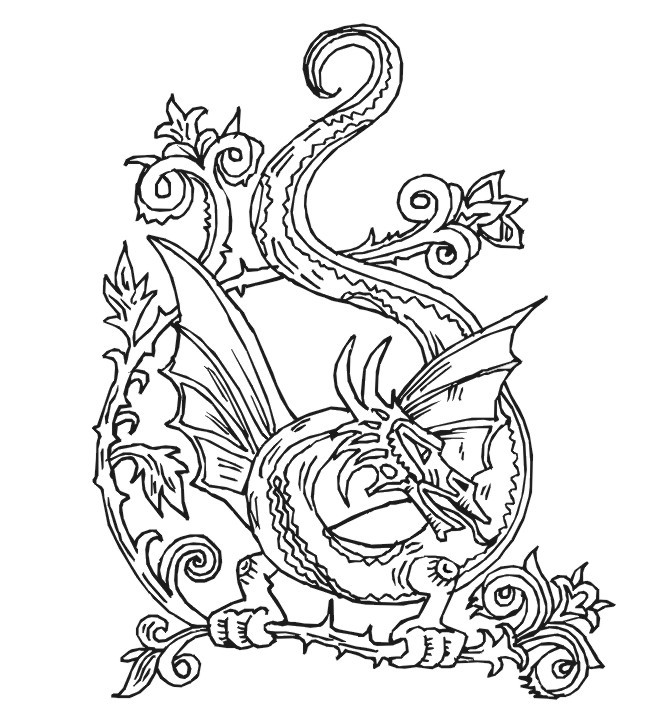 Dragon Adult Coloring Book
 free printable coloring pages dragons 2015