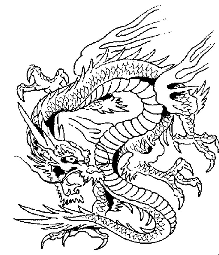 Best ideas about Dragon Adult Coloring Books
. Save or Pin Dragon Coloring Pages Printable Now.