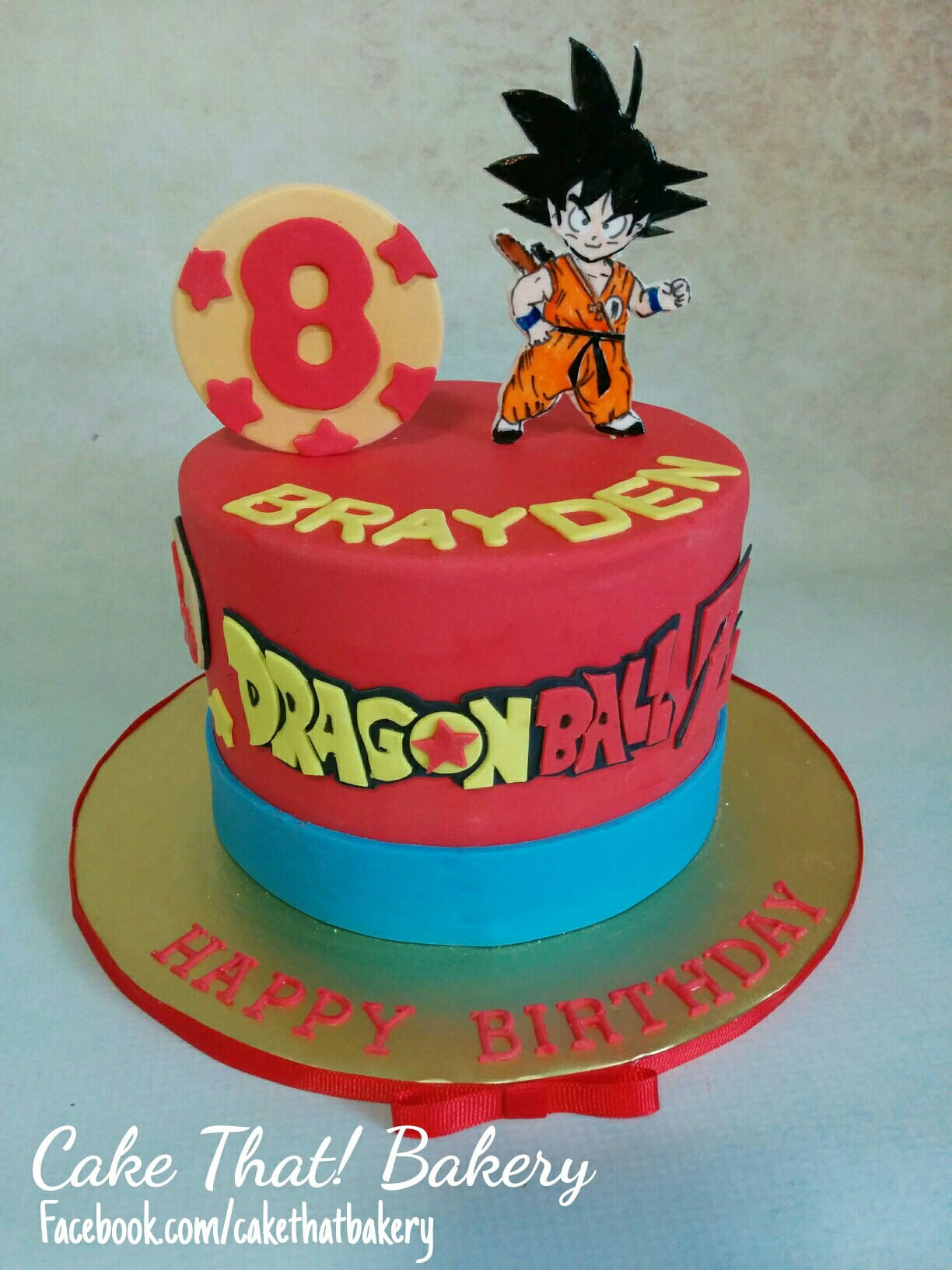 Dragon Ball Z Birthday Cake
 Dragonball Z Goku birthday cake wallpaper wp