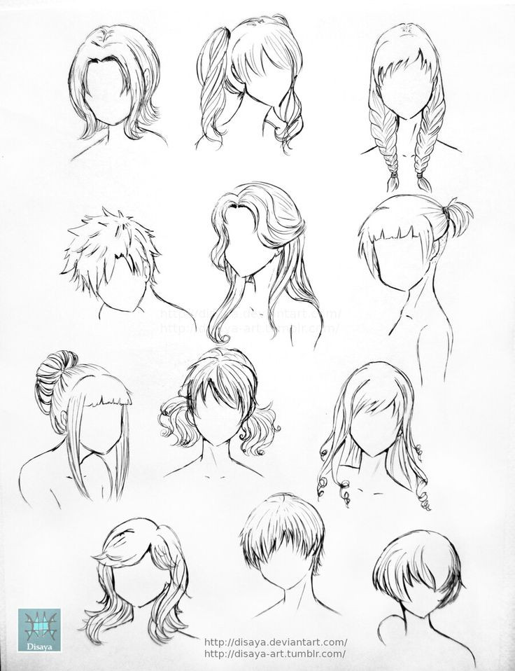 Draw Anime Hairstyles
 The 25 best Hair reference ideas on Pinterest