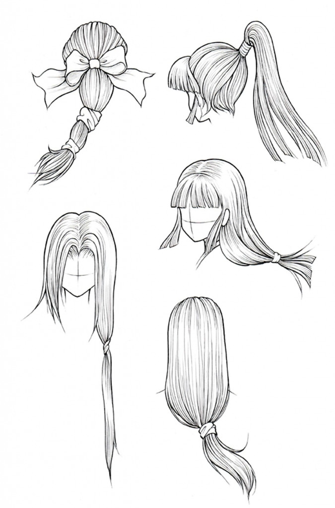 Draw Anime Hairstyles
 How To Draw Hairstyles Drawing Pencil