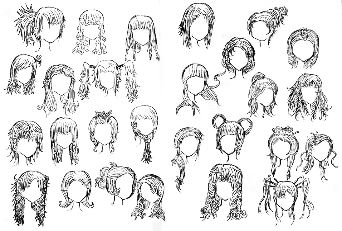 Drawings Of Anime Hairstyles
 Weird Hairstyles by DNA lily on DeviantArt