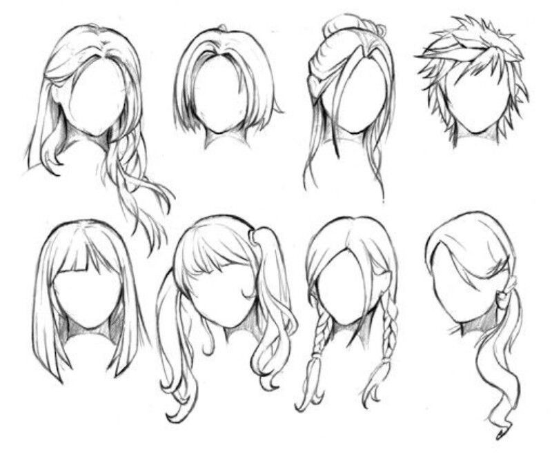 Drawings Of Anime Hairstyles
 Mas estilos de peinados para dibujar More hair styles