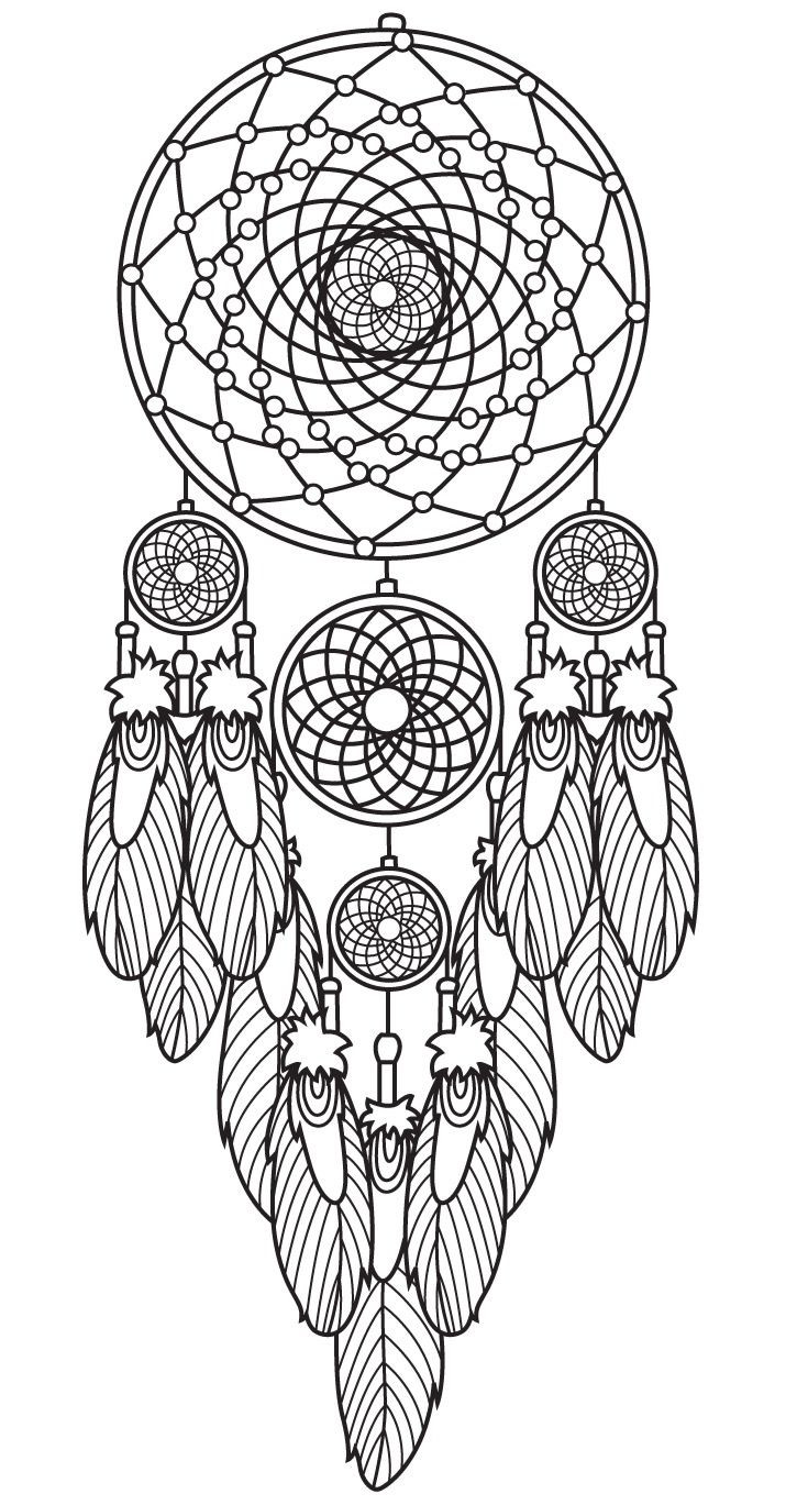 Dreamcatcher Printable Coloring Pages
 Dreamcatcher coloring page