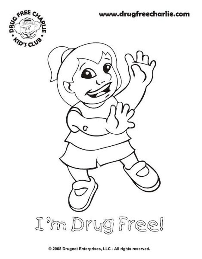 Drug Free Coloring Sheets For Kids
 Free Printable Coloring Pages For Red Ribbon Week