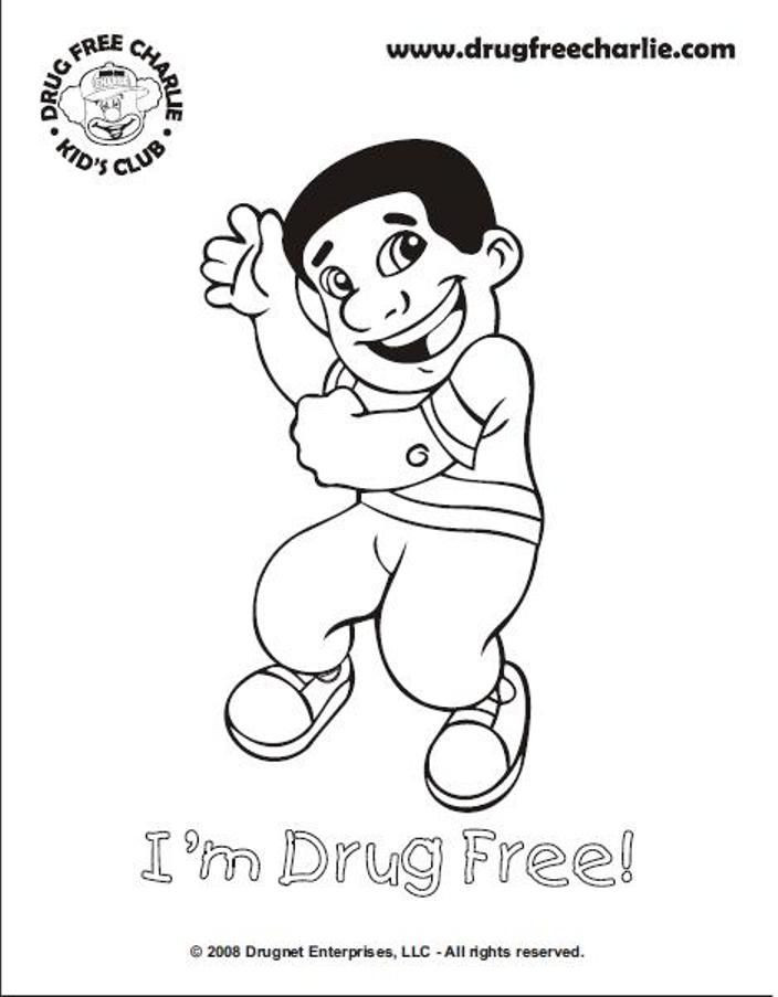 Drug Free Coloring Sheets For Kids
 Anti Drug Coloring Pages Coloring Home