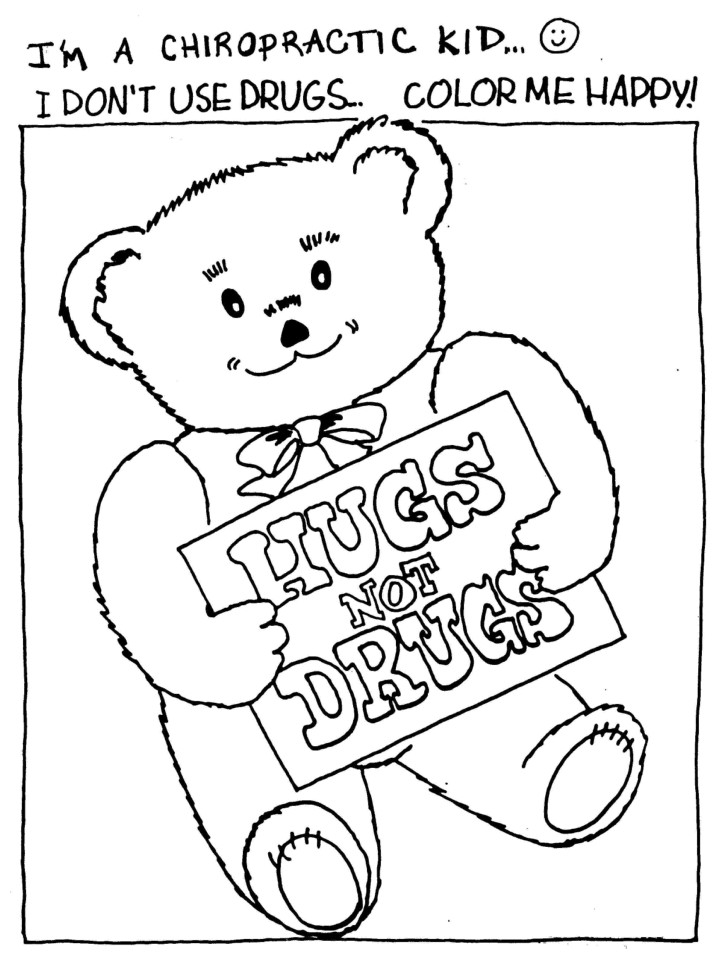 Drug Free Coloring Sheets For Kids
 Hugs