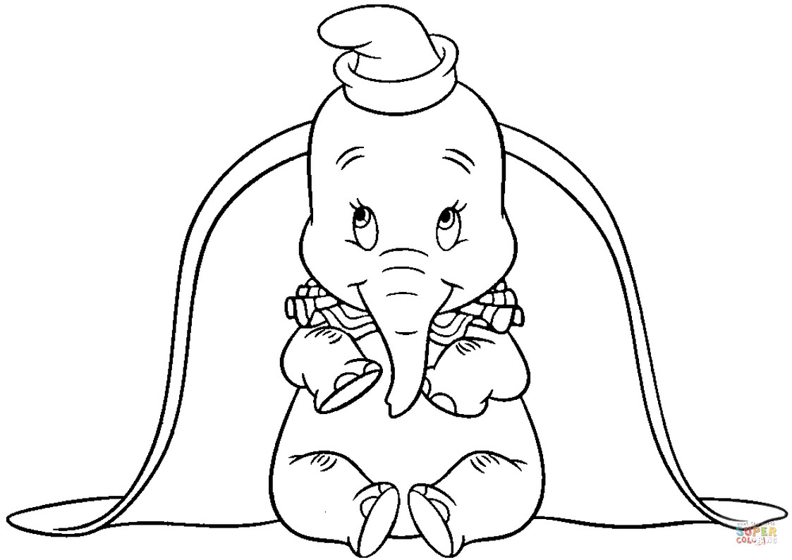 Best ideas about Dumbo Coloring Book Pages
. Save or Pin Big Ears Dumbo coloring page Now.