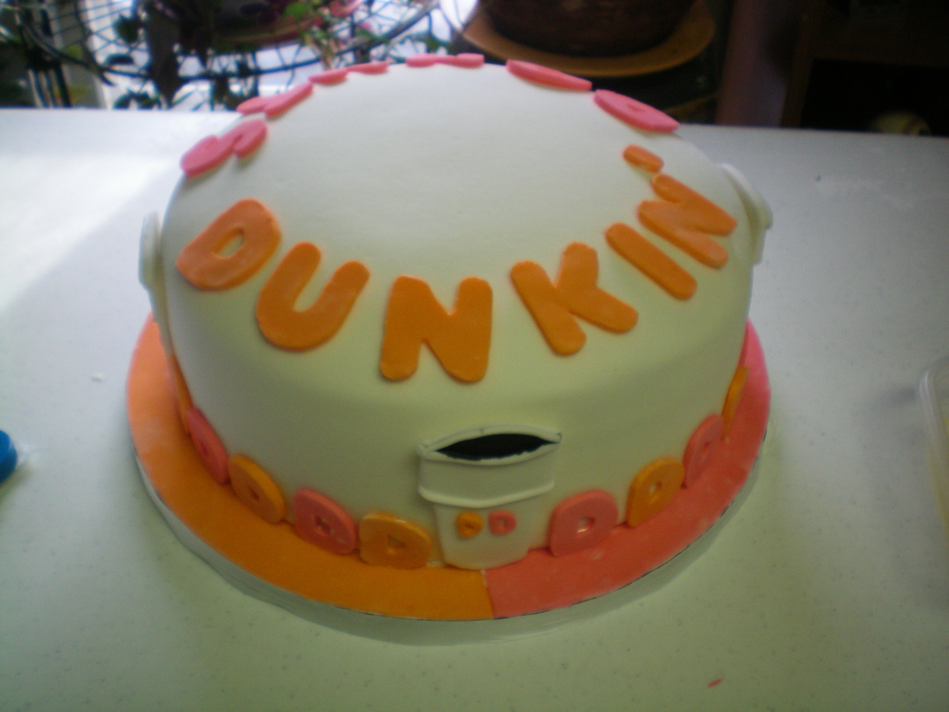 Dunkin Donuts Birthday Cake
 Dunkin Donuts Birthday Cake Mm Fondant Vanilla And