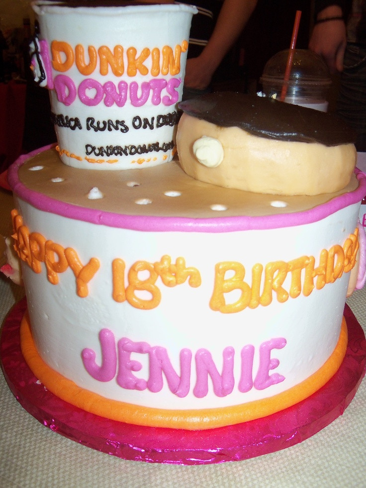 Dunkin Donuts Birthday Cake
 17 best images about Creativity Runs Dunkin on