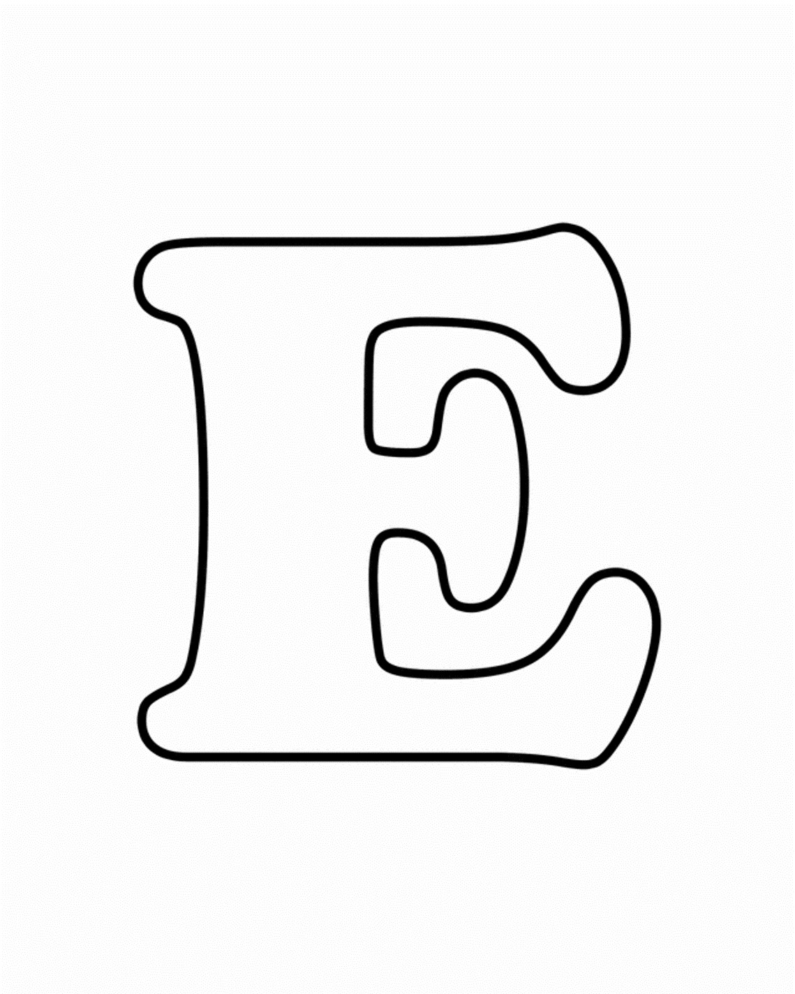 E Coloring Pages
 Letter E Dr Odd