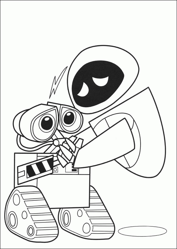 E Coloring Pages
 Wall E Coloring Pages