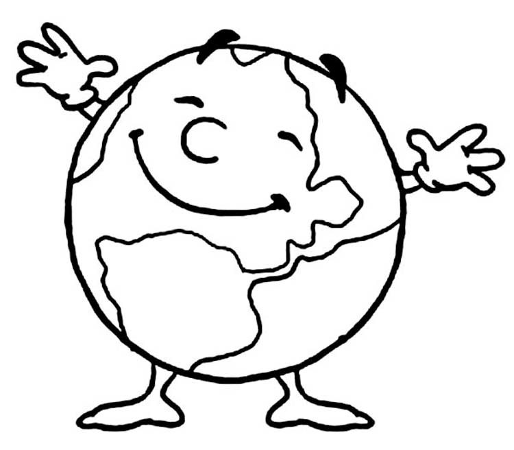 Earth Coloring Sheet
 Earth Day Coloring Pages Preschool and Kindergarten