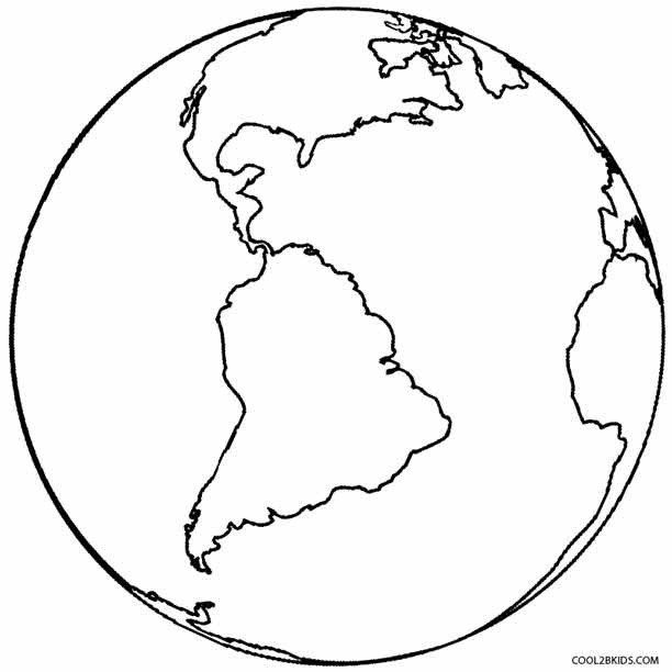 Earth Coloring Sheet
 Printable Earth Coloring Pages For Kids