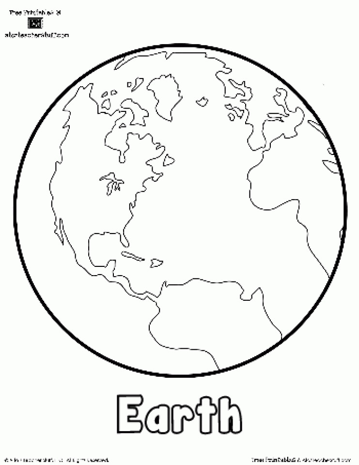 Earth Coloring Sheet
 20 Free Printable Space Coloring Pages EverFreeColoring