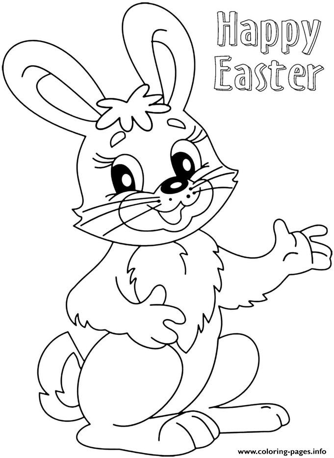 Easter Bunny Free Printable Coloring Pages
 Cute Easter Bunny Colouring 2016 Coloring Pages Printable