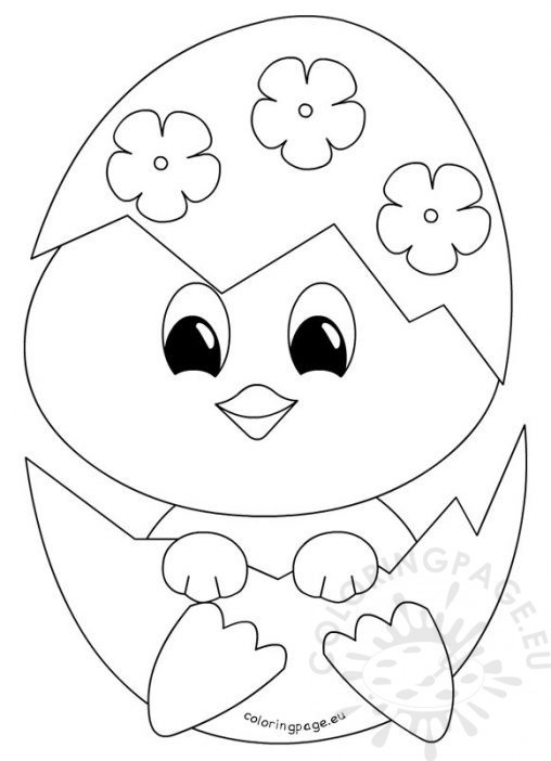 Easter Chick Coloring Pages
 Coloring Page