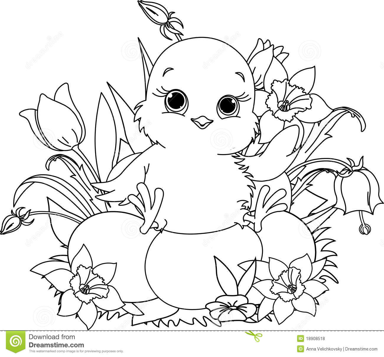 Easter Chick Coloring Pages
 Happy Easter Chick Coloring Pages – Color Bros