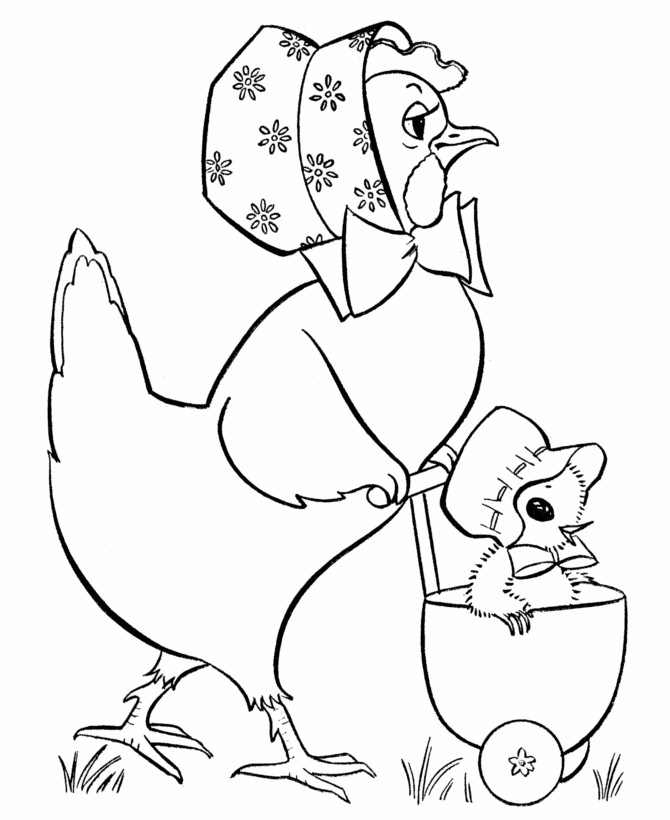Easter Chick Coloring Pages
 Easter Coloring Pages