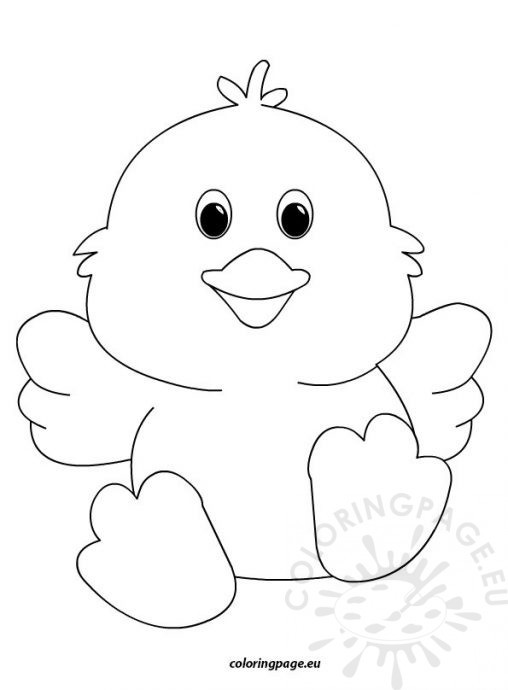 Easter Chick Coloring Pages
 cute easter chick2