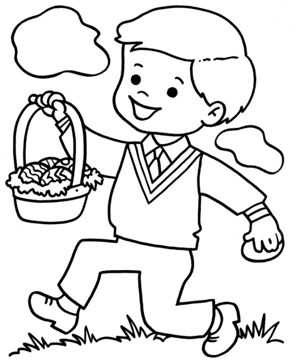 Best ideas about Easter Coloring Pages For Boys
. Save or Pin Little Boy With Easter Egg Coloring Page For Preschool Now.