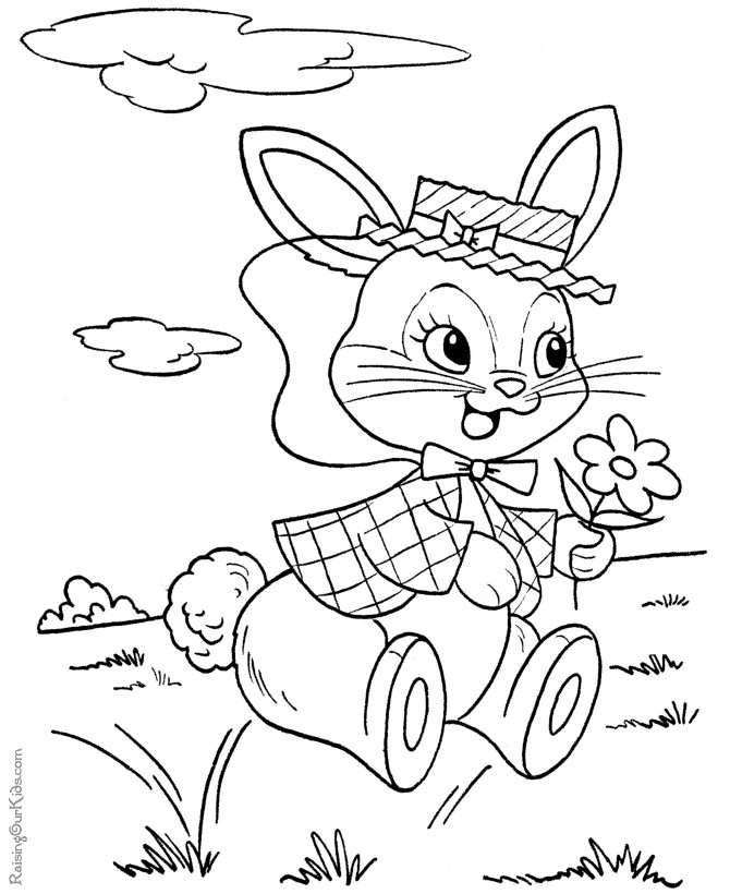 Best ideas about Easter Coloring Pages For Girls
. Save or Pin Easter Bunny Coloring pages Now.