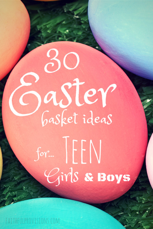 Best ideas about Easter Gift Ideas For Teen Boys
. Save or Pin Easter Basket Ideas for Teens Faithful Provisions Now.