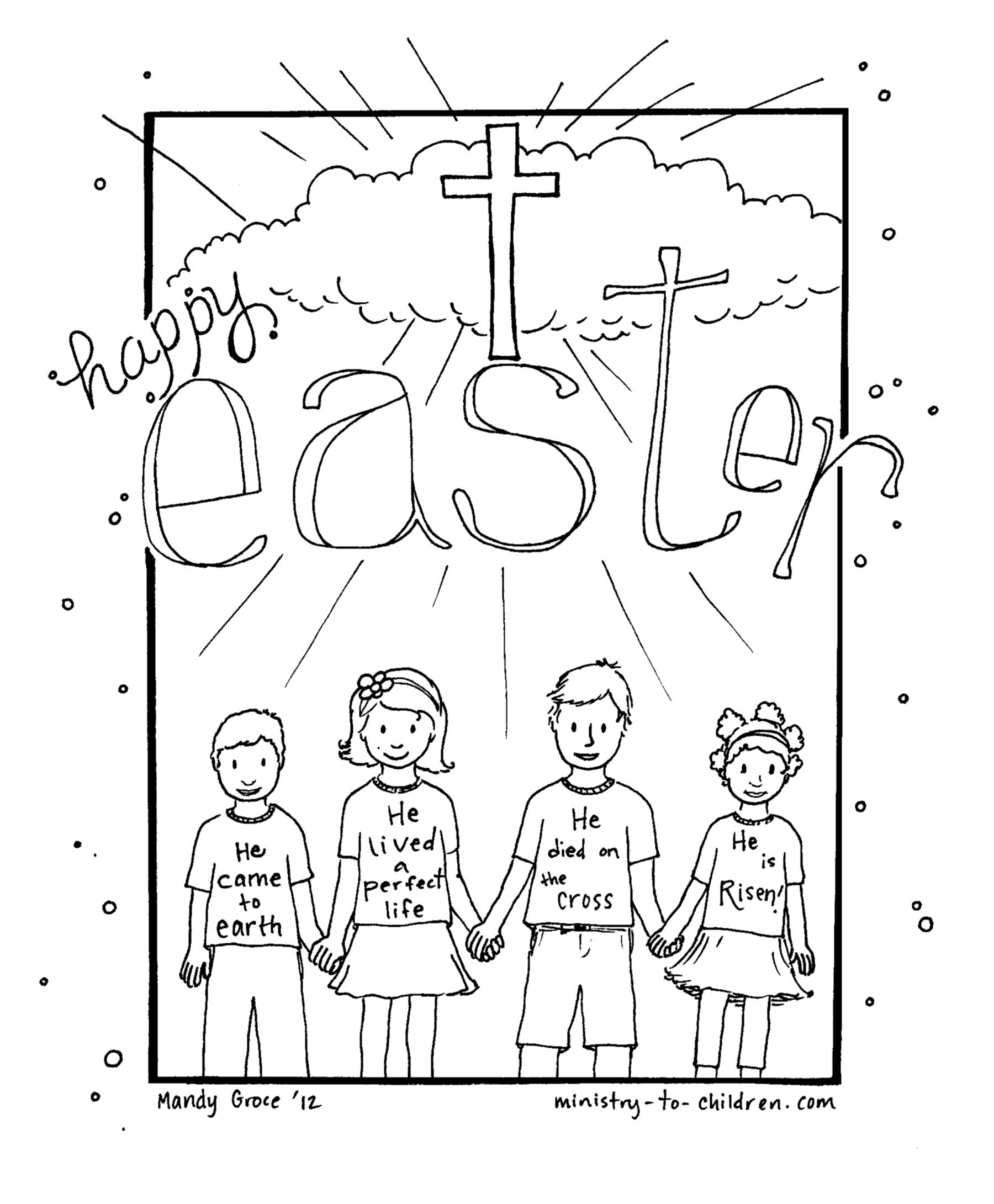 Easter Printable Coloring Pages Religious
 Christian Coloring Pages For Easter – Color Bros