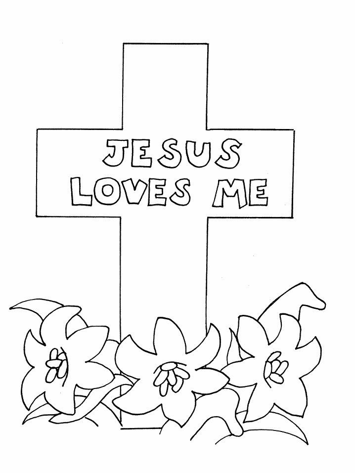 Easter Printable Coloring Pages Religious
 Christian Easter Coloring Pages Coloring Home