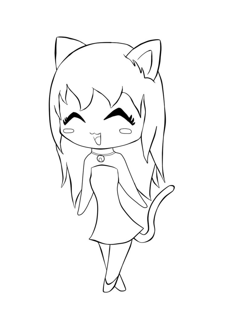 Easy Anime Coloring Pages For Kids
 Free Printable Chibi Coloring Pages For Kids