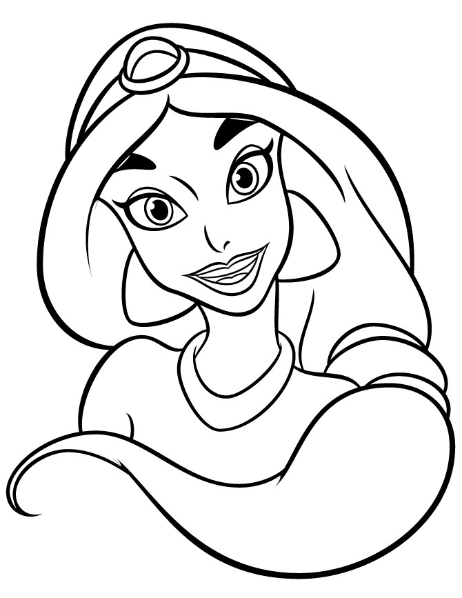 Best ideas about Easy Coloring Pages For Girls
. Save or Pin Easy Disney Princess Jasmine Coloring Page Now.