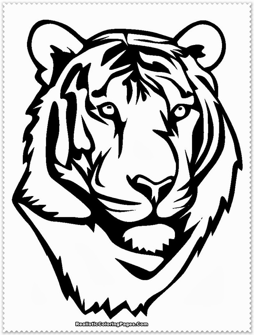 Easy Coloring Sheets For Kids Tigers
 Coloriages Tigre Les animaux Page 3