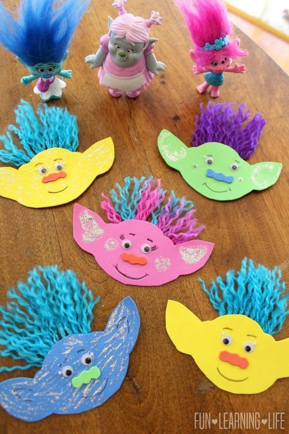 Easy Crafts For Toddlers
 How To Make A Troll Magnet and Get Interactive With Trolls