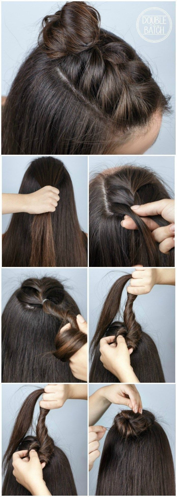 Easy Hairstyles
 Easy Hair Ideas For School braid bun Beauty Haircut