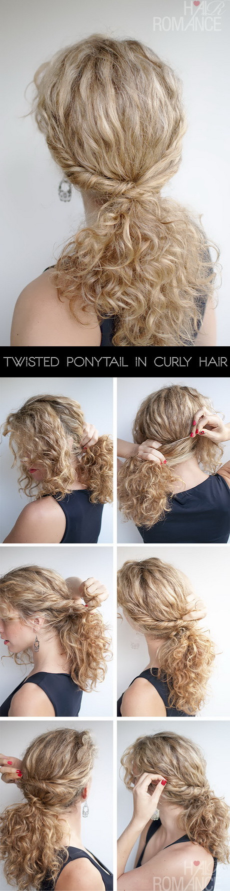 Easy Hairstyles For Curly Hair Step By Step
 Step by step curly hairstyles