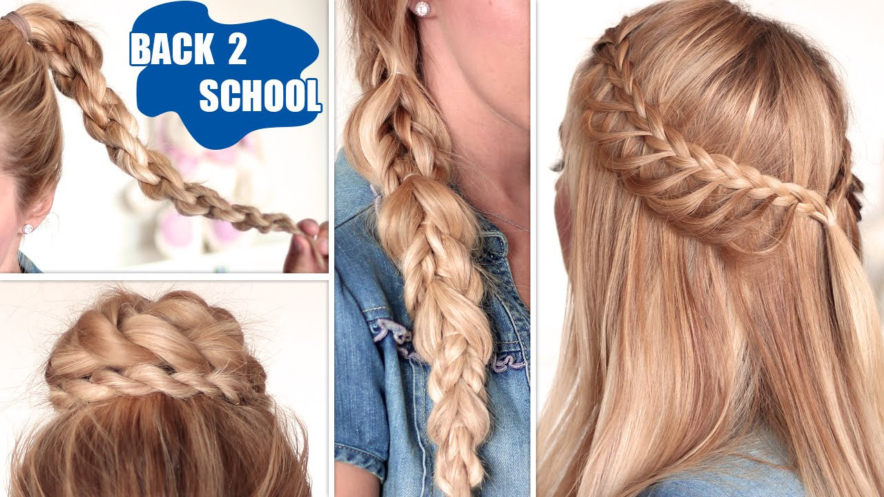 Easy Hairstyles To Do For School
 Quick and easy hairstyles for school for long hair