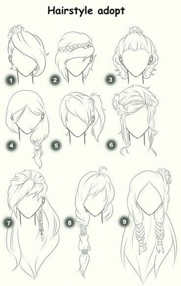 Easy Hairstyles To Draw
 How To Draw Hair Step By Step Image Guides