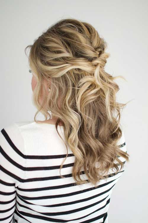 Best ideas about Easy Half Updo Hairstyles
. Save or Pin 20 Stylish Easy Updos for Long Hair crazyforus Now.