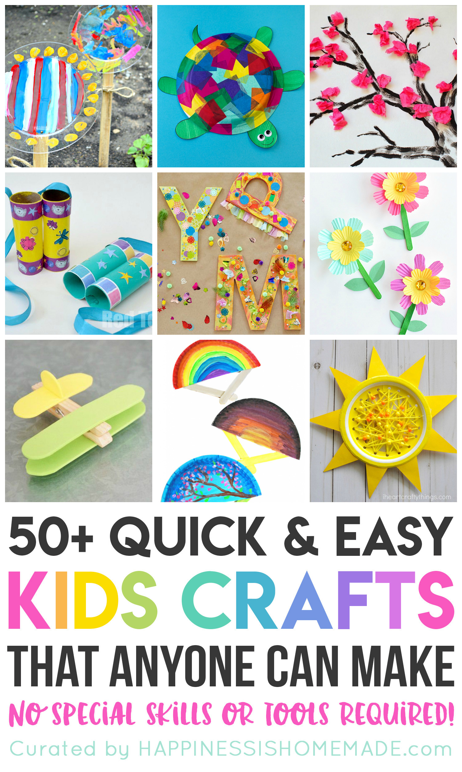 Easy Projects For Preschoolers
 Quick & Easy Halloween Crafts for Kids Happiness is Homemade