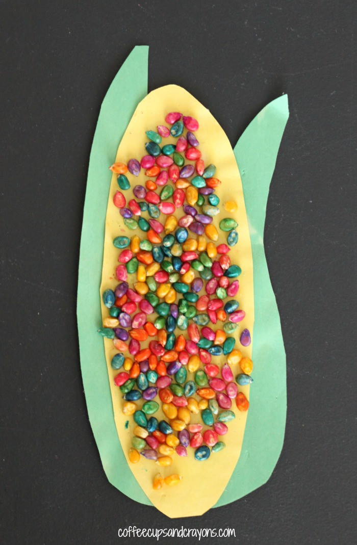 Easy Projects For Preschoolers
 Easy Thanksgiving Corn Craft for Preschool Kids