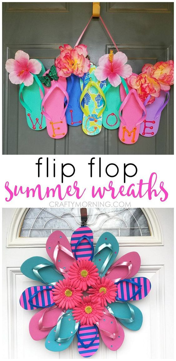 Easy Summer Crafts For Adults
 Best 25 Flip Flop Decorations ideas only on Pinterest