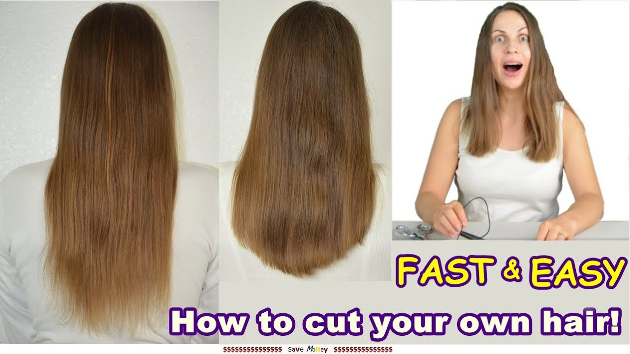 Easy Way To Cut Your Own Hair
 Funny Easy Way to Cut Your Own Hair Cutting Long Hair U