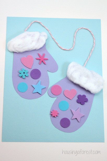 Easy Winter Crafts For Preschoolers
 Winter Mitten Craft for Preschoolers