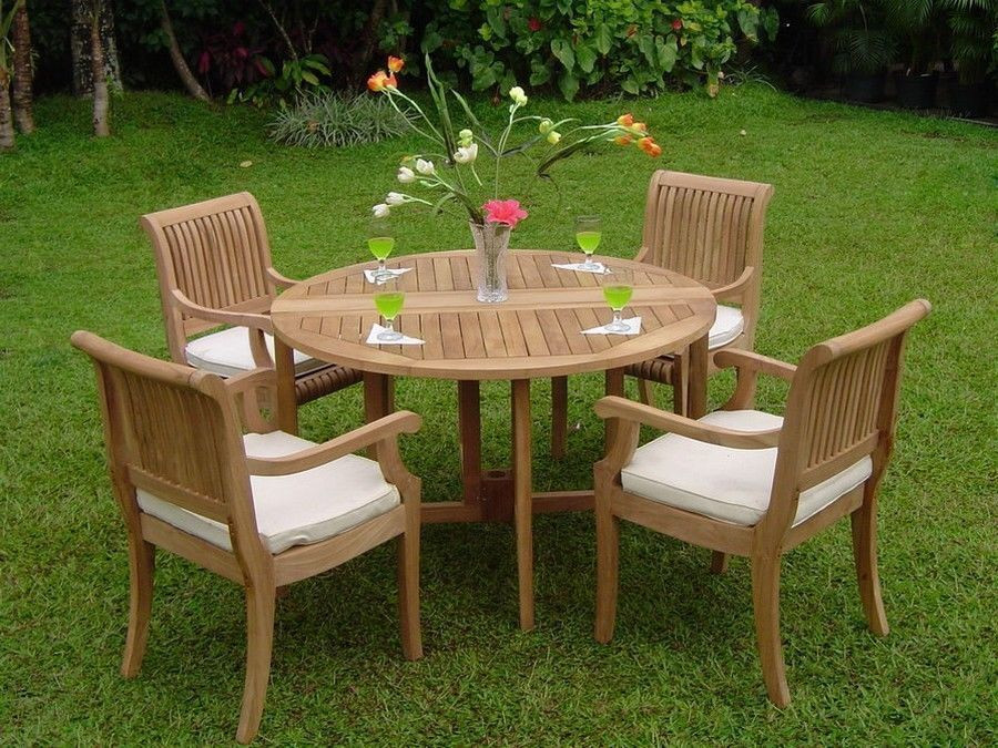 Best ideas about Ebay Patio Furniture
. Save or Pin 5 PC DINING TEAK SET GARDEN OUTDOOR PATIO POOL FURNITURE Now.