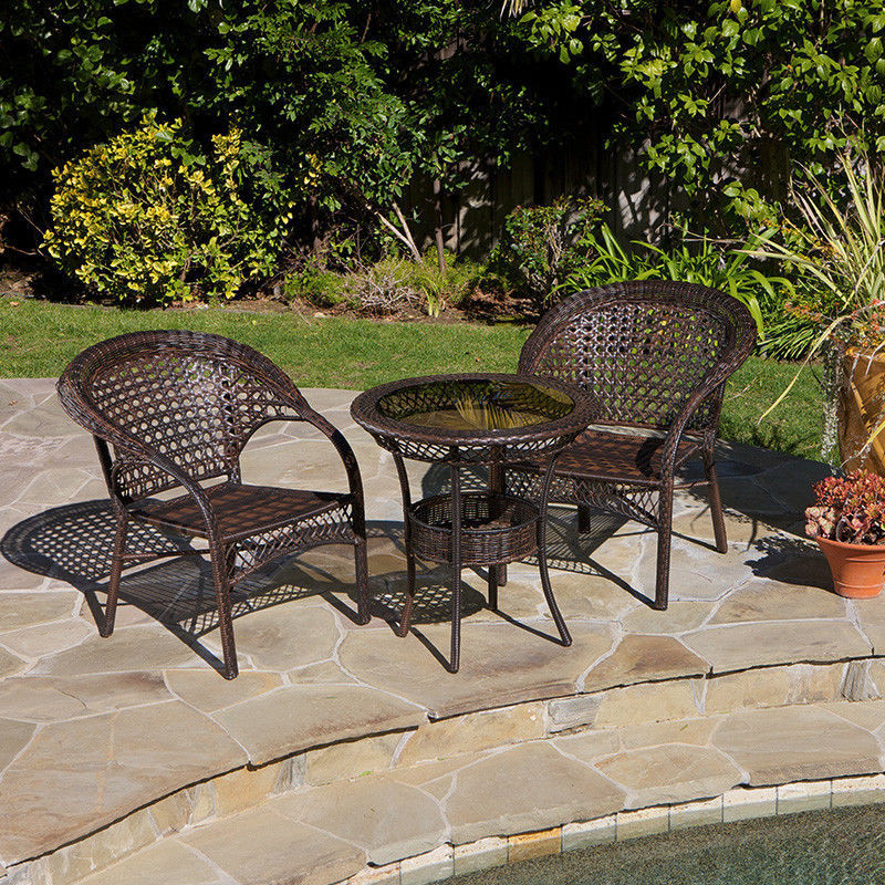 Best ideas about Ebay Patio Furniture
. Save or Pin Outdoor Patio Furniture 3pcs All weather Brown Wicker Now.