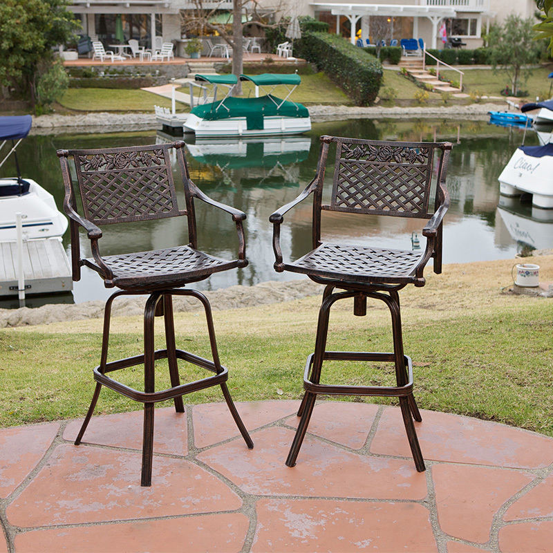 Best ideas about Ebay Patio Furniture
. Save or Pin Set of 4 Outdoor Patio Furniture Cast Aluminum Swivel Bar Now.