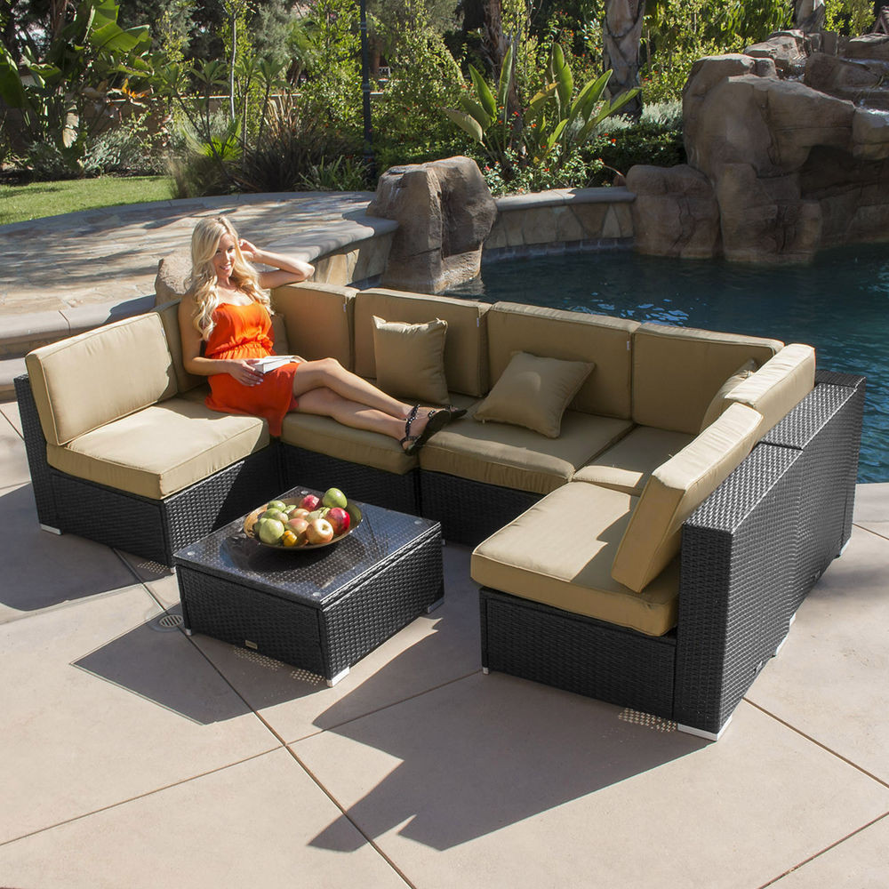 Best ideas about Ebay Patio Furniture
. Save or Pin 7pc Outdoor Patio Rattan Wicker Furniture Aluminum Now.