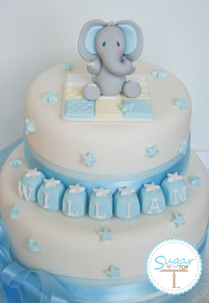Edible Birthday Cake Decorations
 BOYS EDIBLE ELEPHANT CAKE TOPPER DECORATION SET